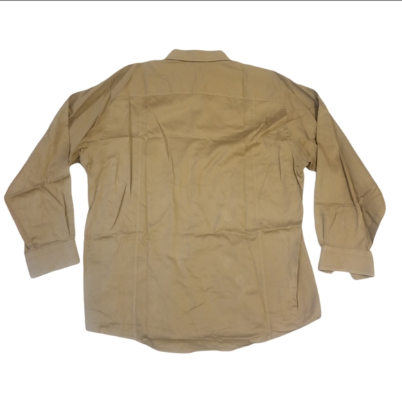 Calvin Klein Button Up Collar Shirt Beige Men's Size XL - Picture 3 of 6